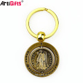 Llavero Fabricante China Joyería Barata Personalizada Diamond Gold Crown Keychain